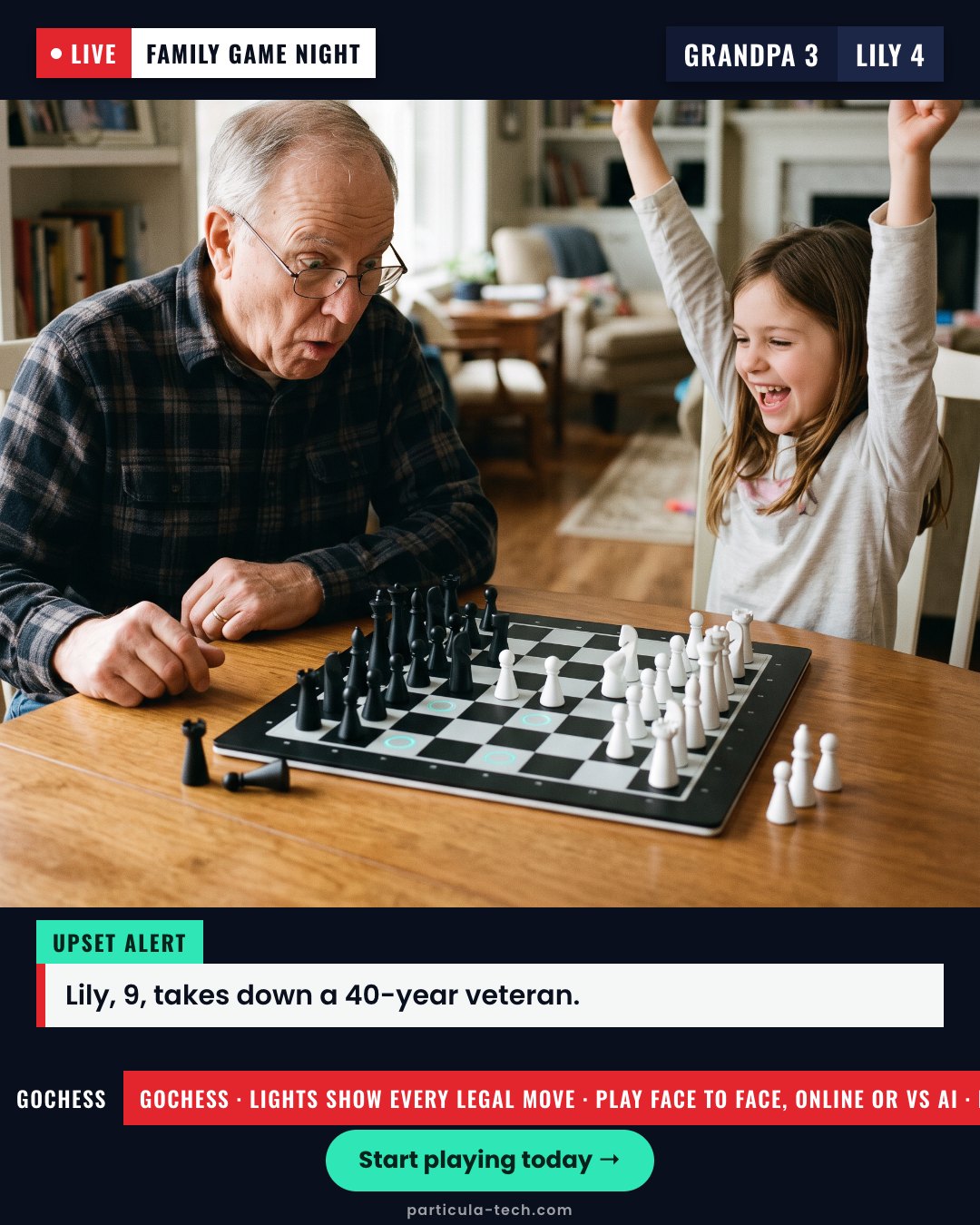 Lily, 9, takes down a 40-year veteran.