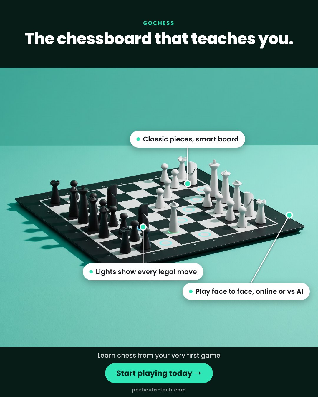 The chessboard that teaches you.