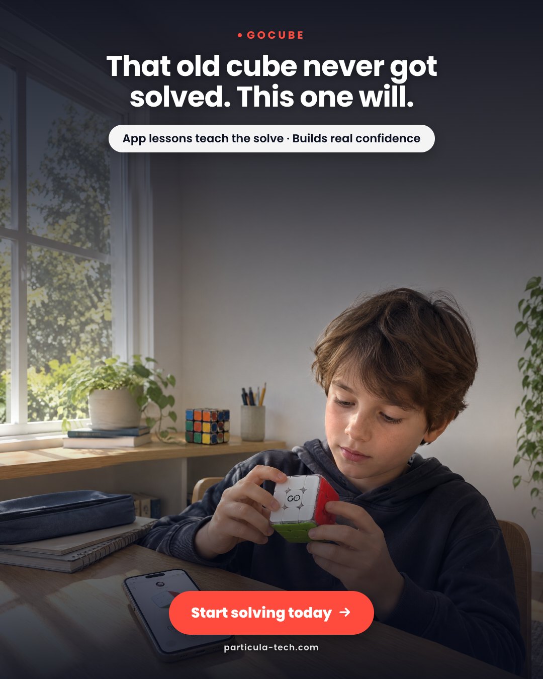 That old cube never got solved. This one will.