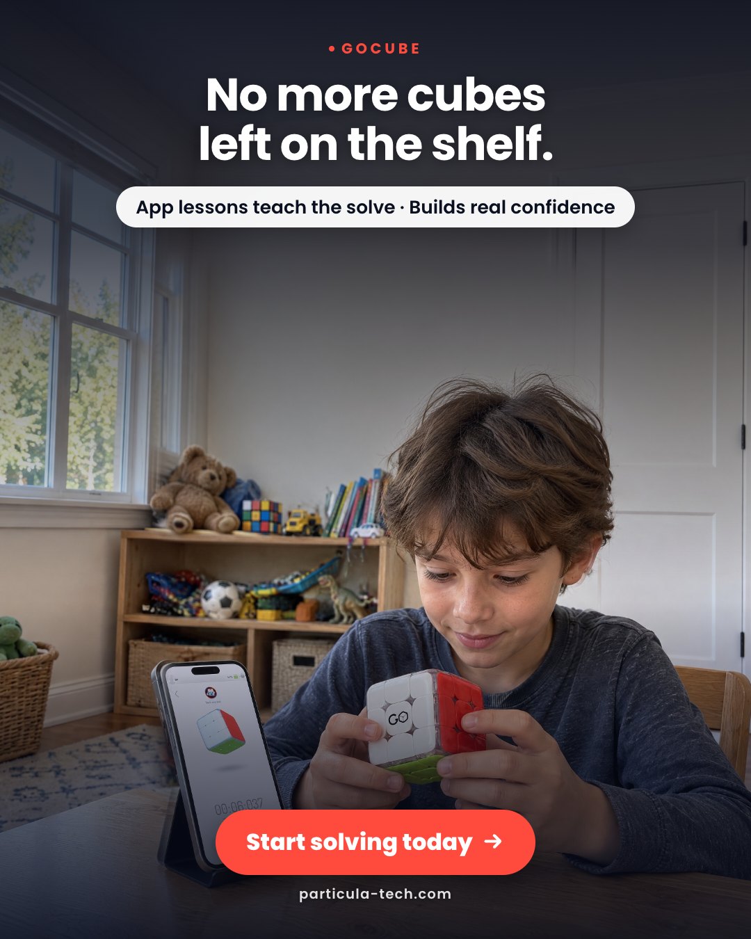 No more cubes left on the shelf.