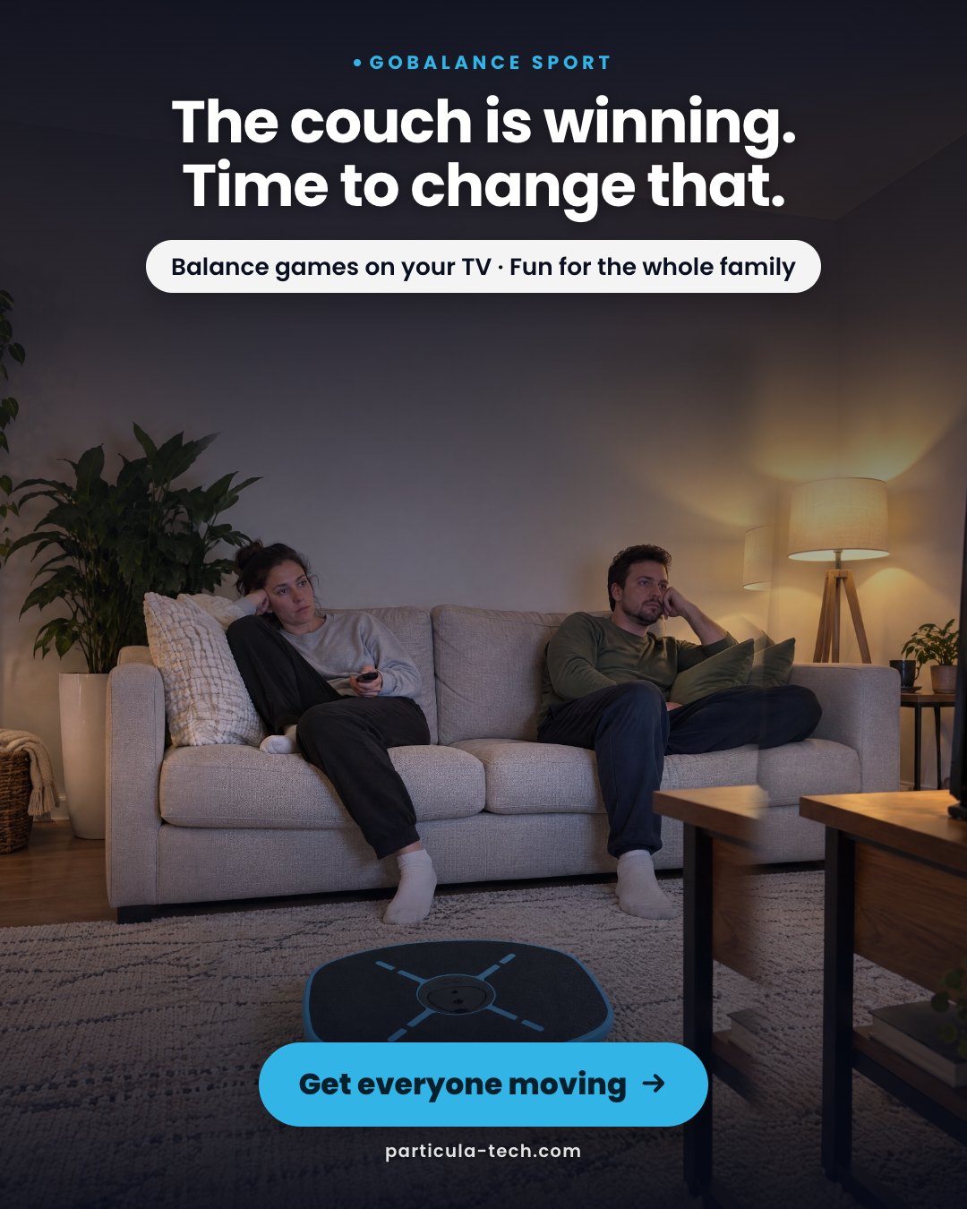 The couch is winning. Time to change that.