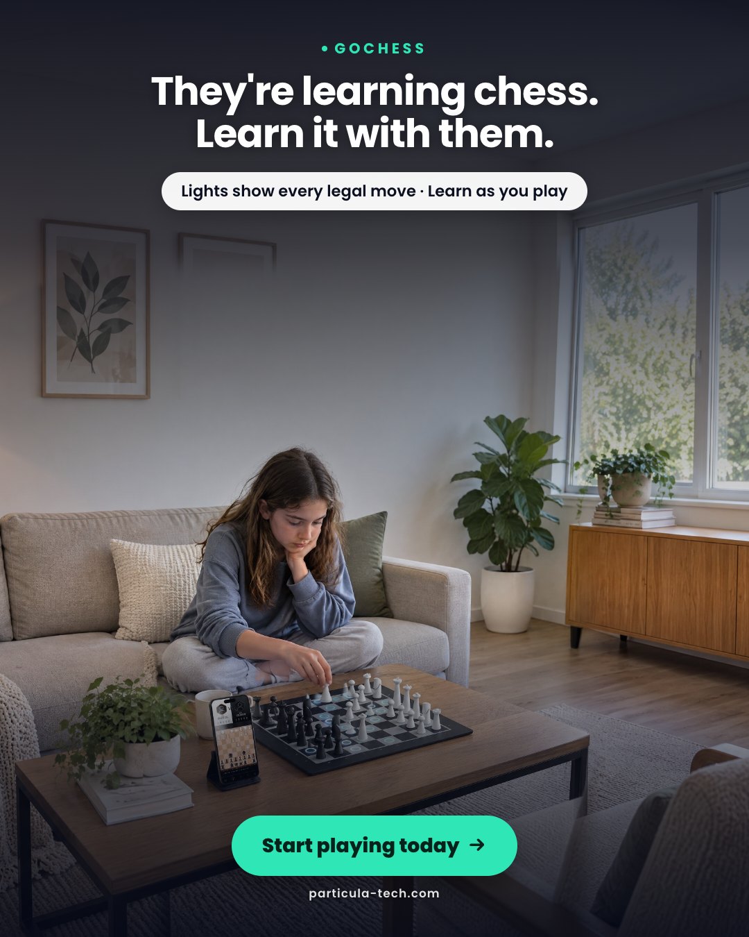 They're learning chess. Learn it with them.