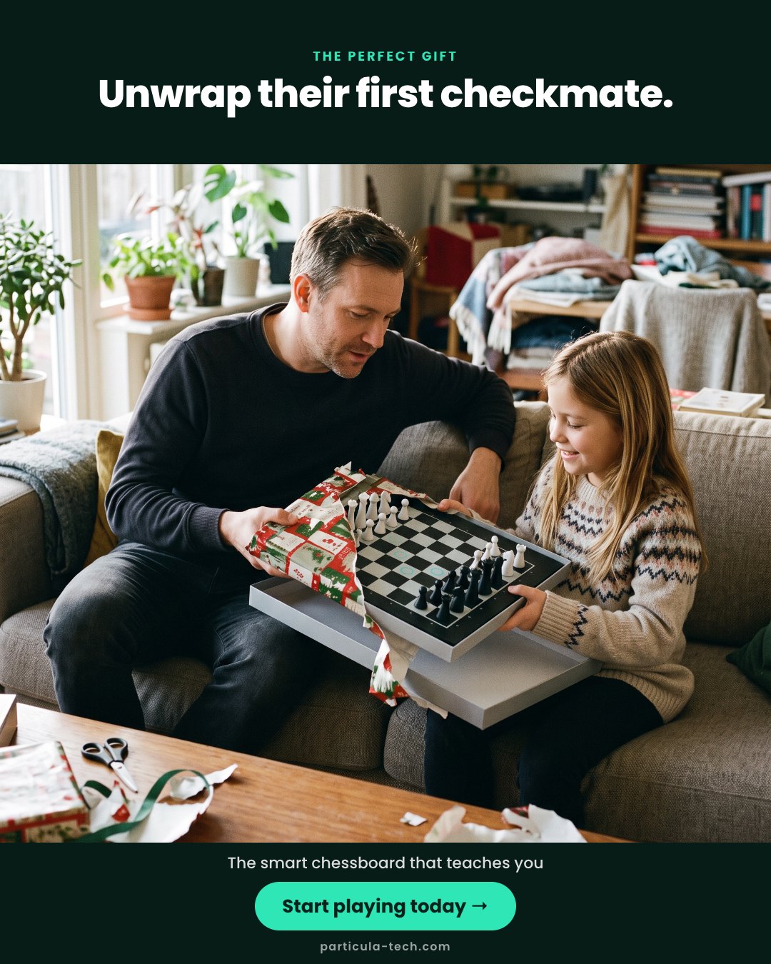 Unwrap their first checkmate.