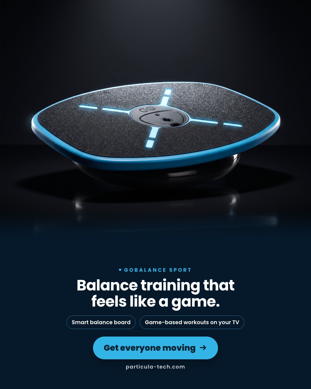 Balance training that feels like a game.