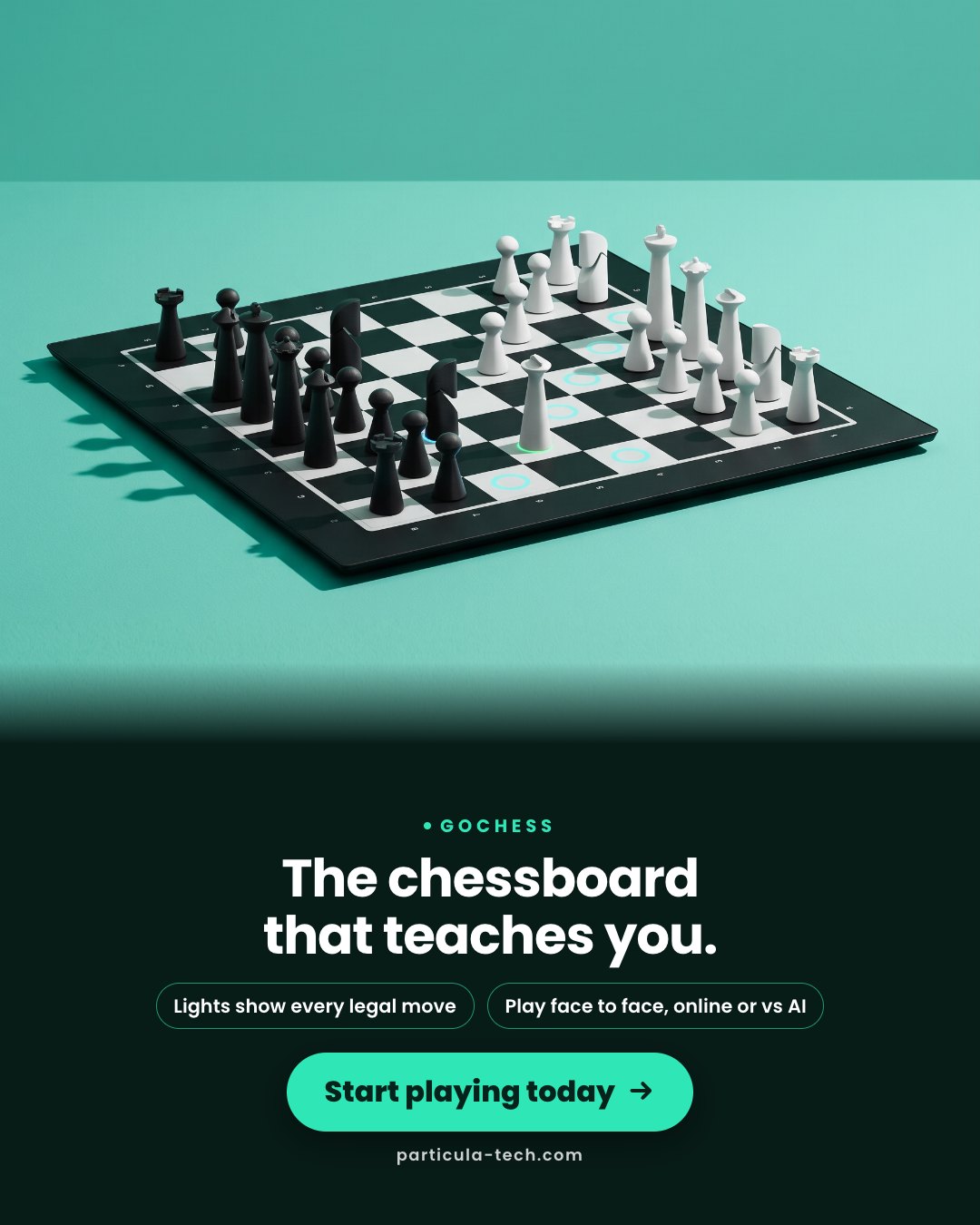 The chessboard that teaches you.