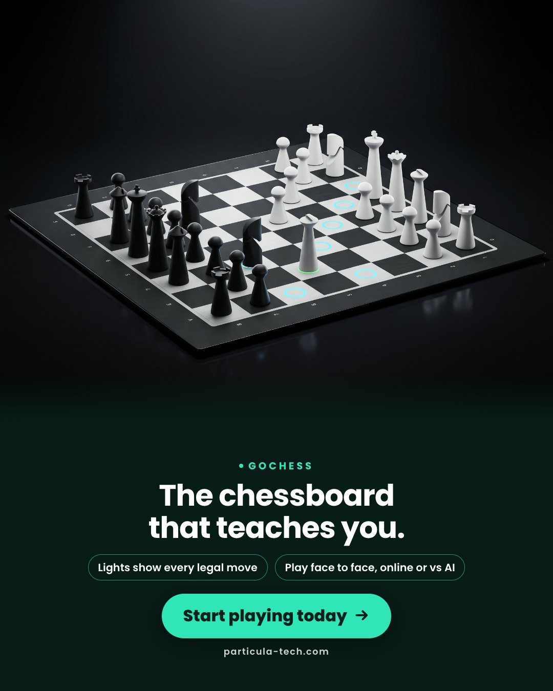 The chessboard that teaches you.