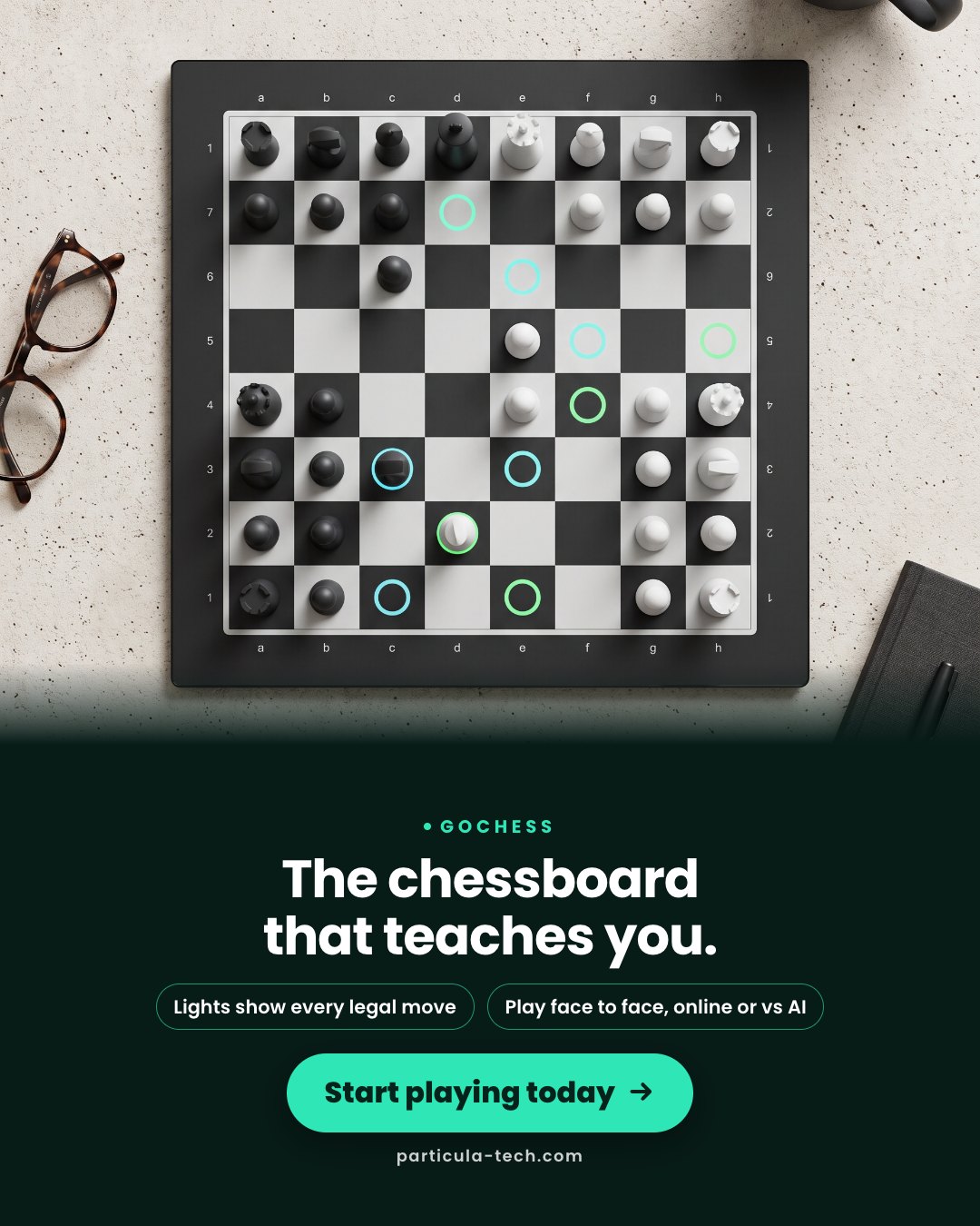 The chessboard that teaches you.