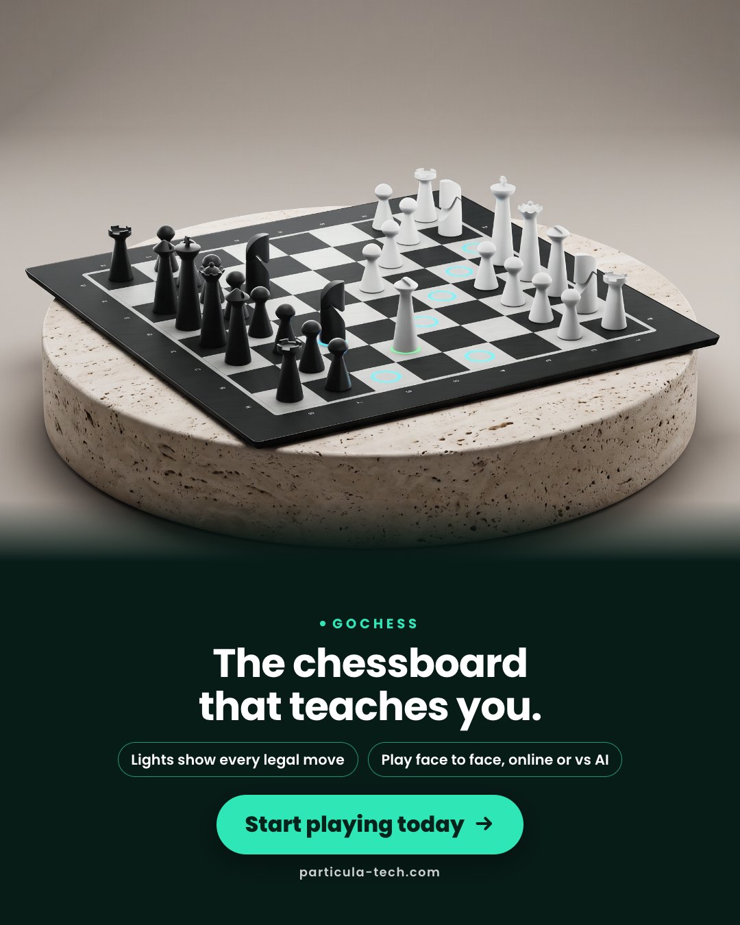 The chessboard that teaches you.