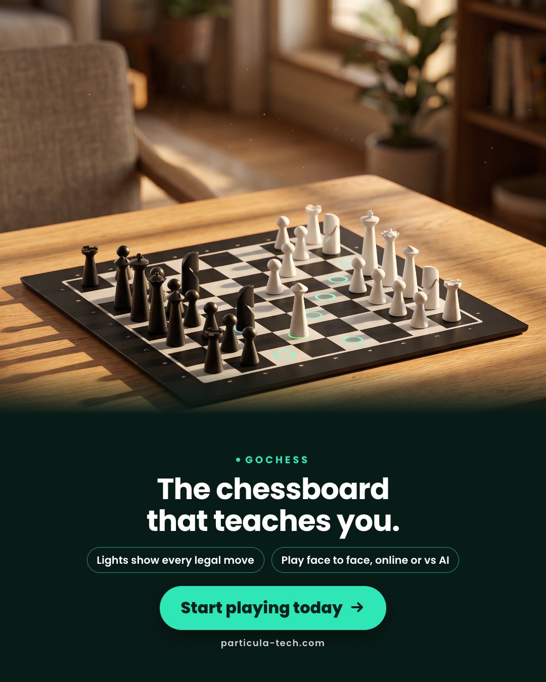 The chessboard that teaches you.