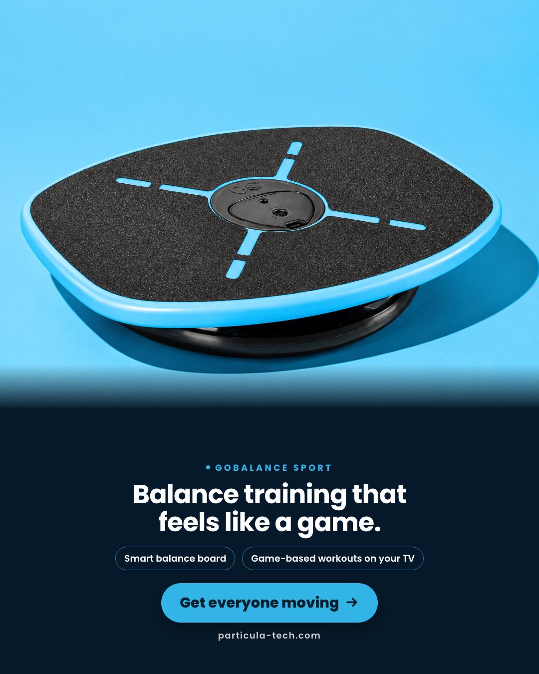 Balance training that feels like a game.
