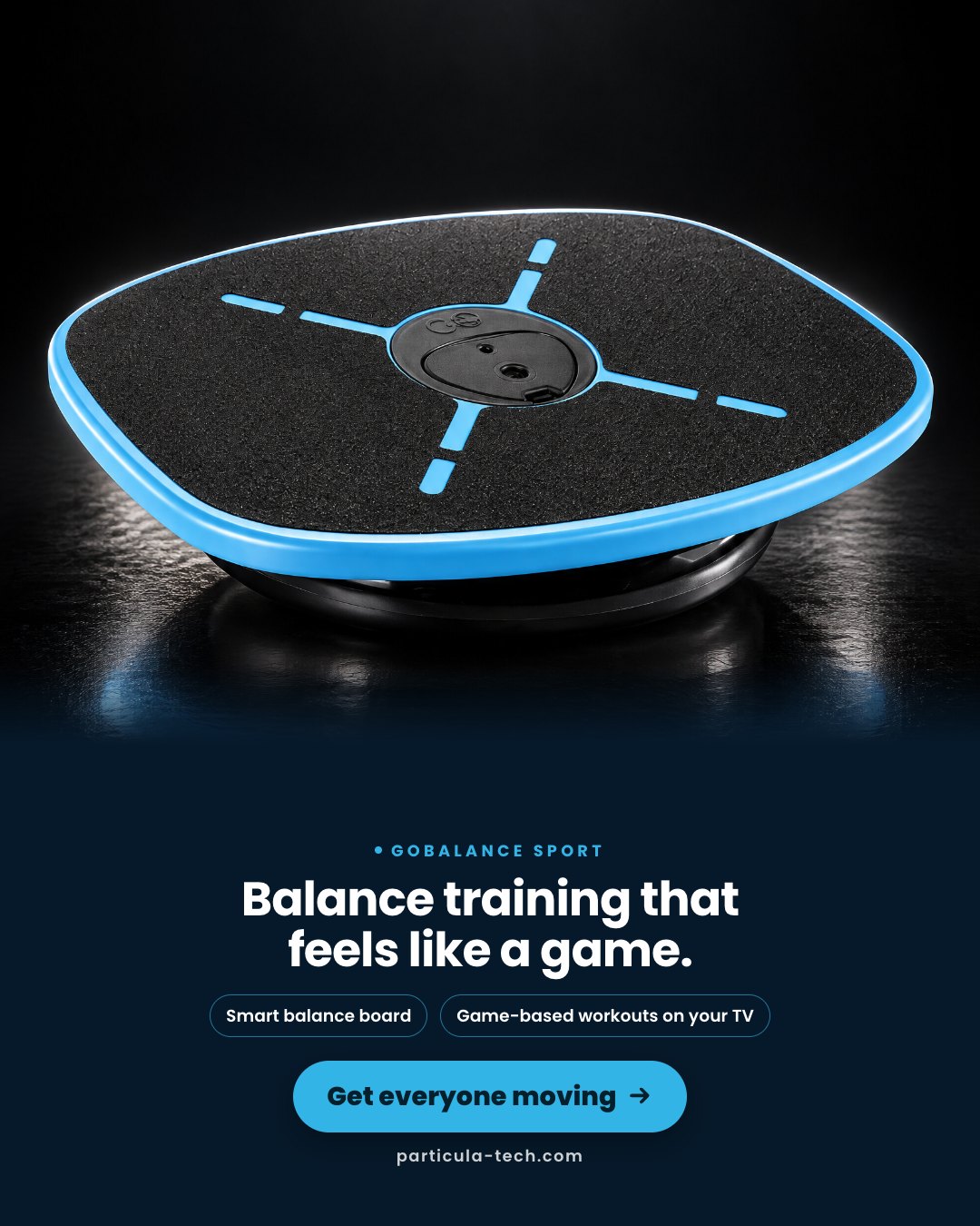 Balance training that feels like a game.