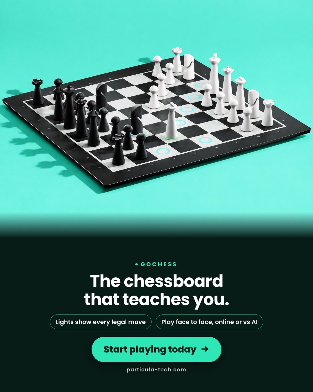 The chessboard that teaches you.