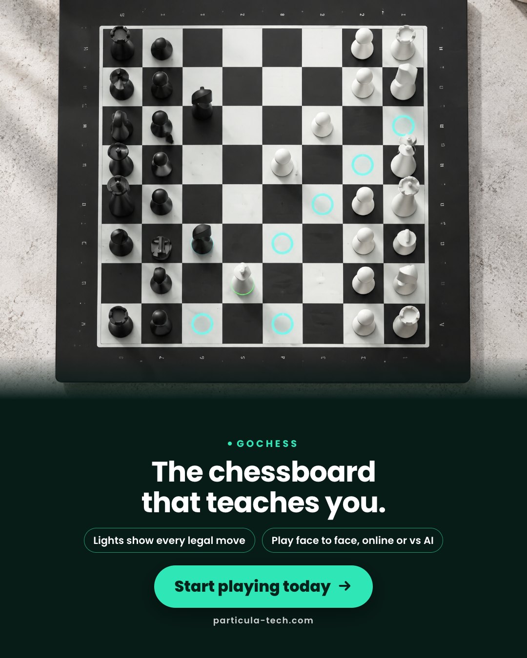 The chessboard that teaches you.