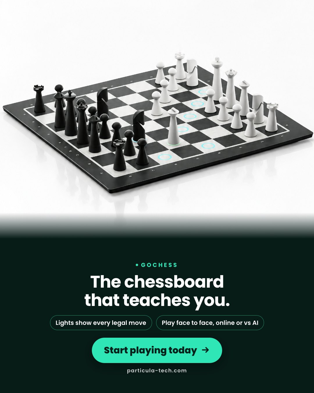 The chessboard that teaches you.