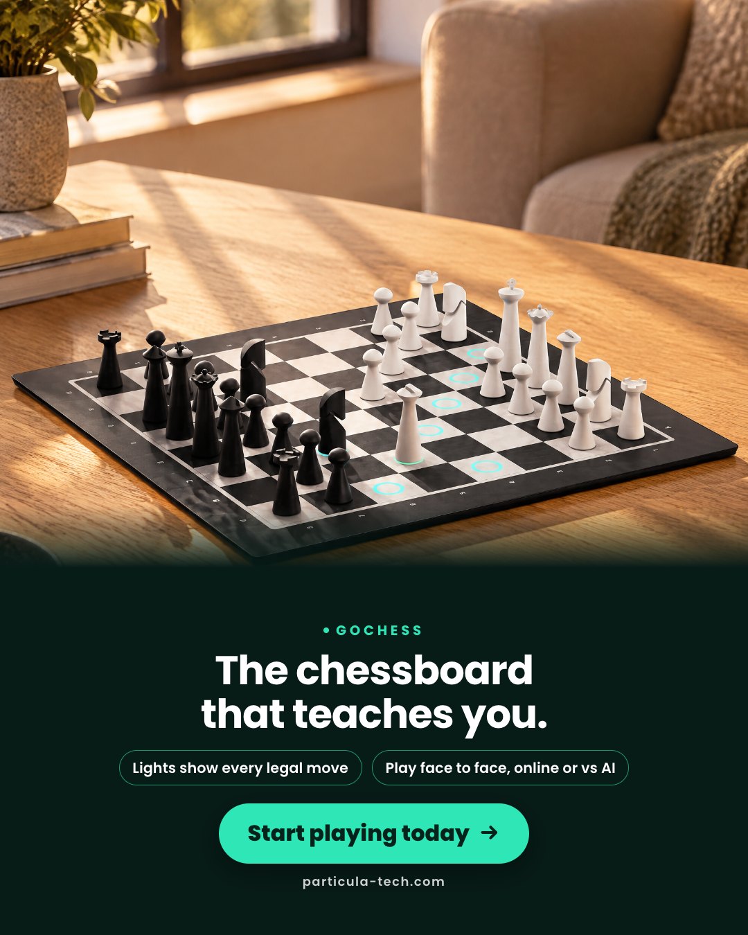 The chessboard that teaches you.