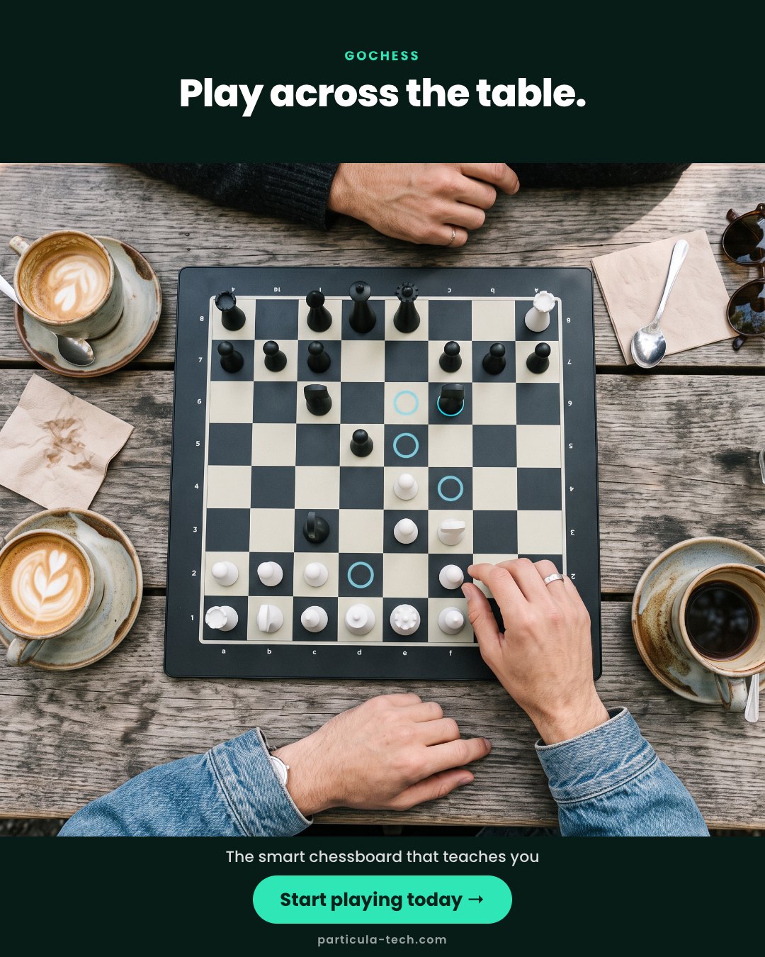 Play across the table.